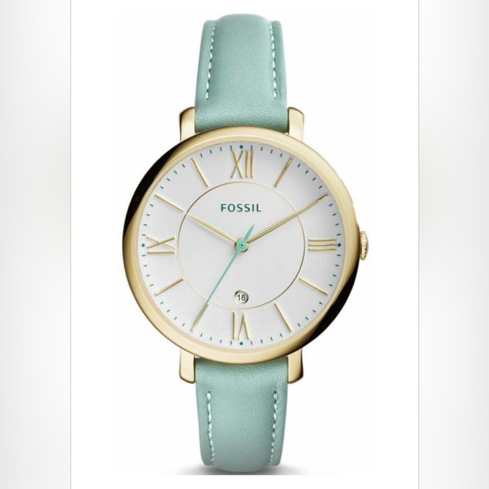 Fossil Jacqueline Mini Watch - Mint/Gold